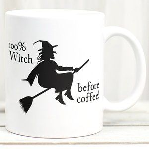 100% Before Coffee Witch Mug